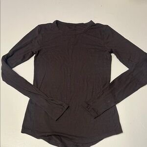 Lululemon hold tight long sleeve top espresso
